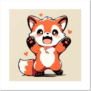 Cute Red Panda - Kawaii Panda Posters and Art